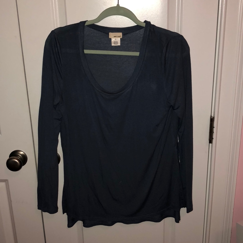 Soft blue top